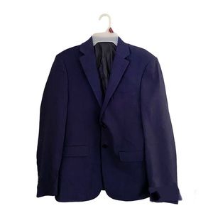 Calvin Klein Navy Blue Tailored Dress Suit Mens 38S